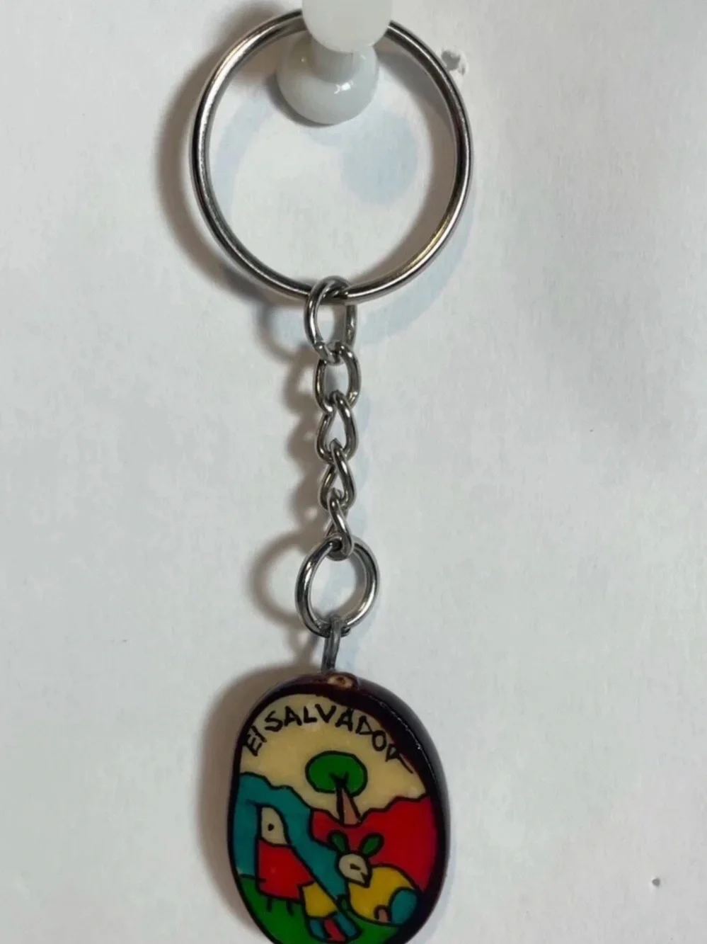 Two Keychains El Salvador Backpack Art Design Travel Souvenir Backpacker